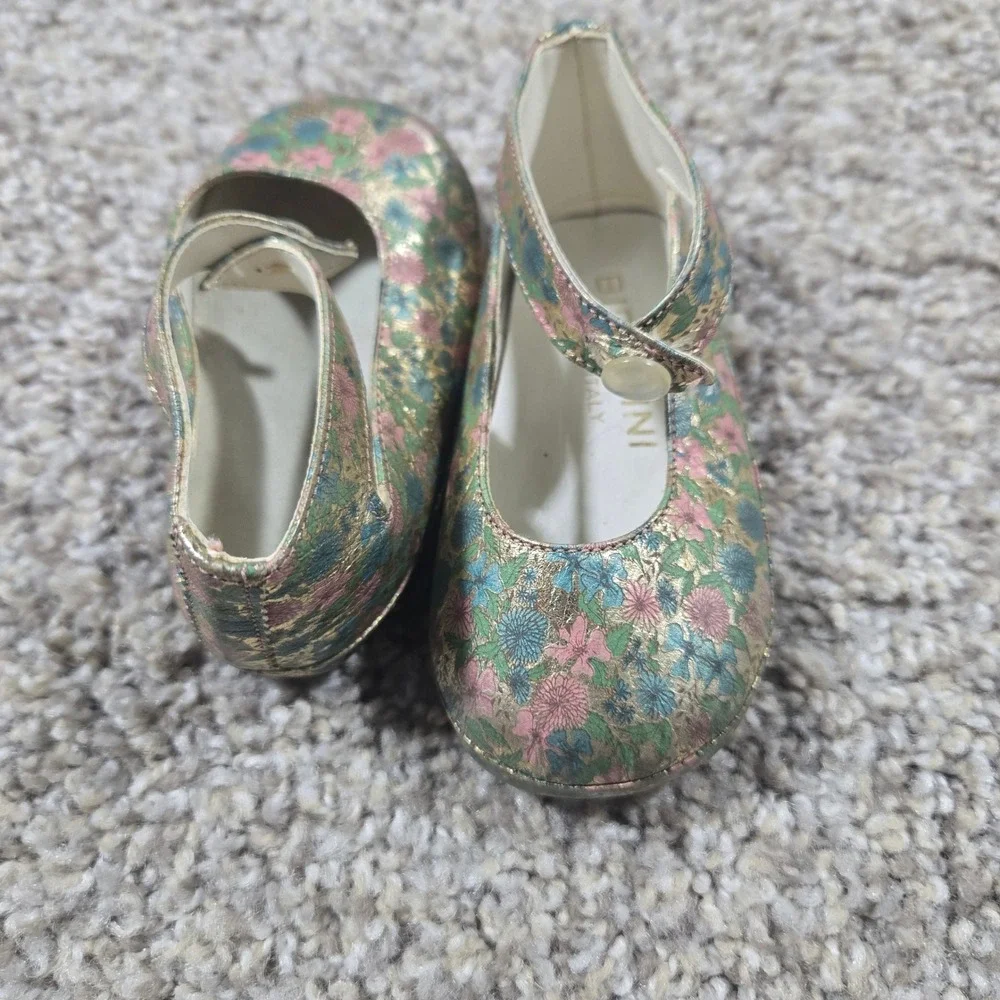 Birichini‎ Floral Tapestry Mary Janes - Made In Italy - Vintage